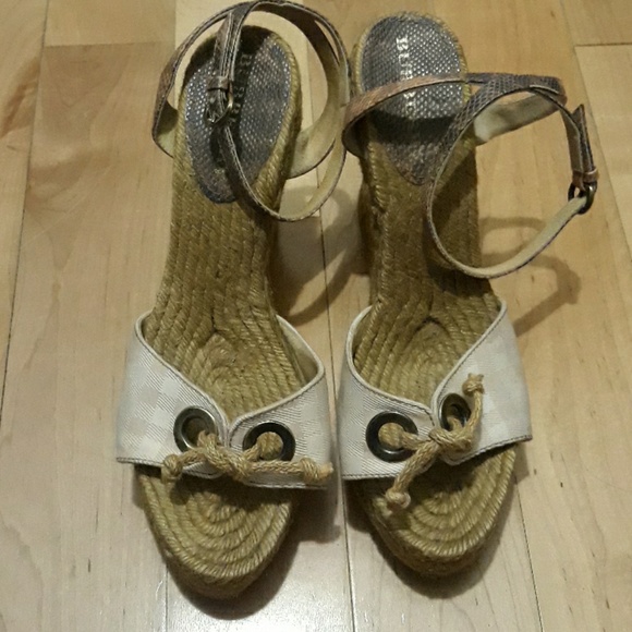 Burberry Snakeskin and pinkplaid Espadrille wedges - Picture 2 of 2